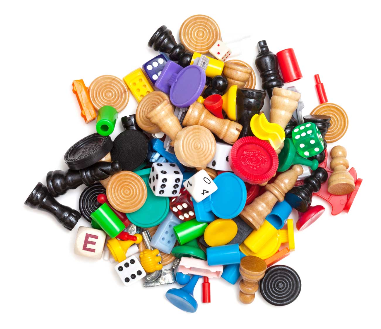 juegos de mesa piezas mezcla colores